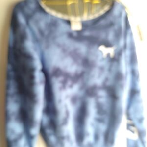 Victoria's Secret Navy Tie-Dye Long Sleeve Tee